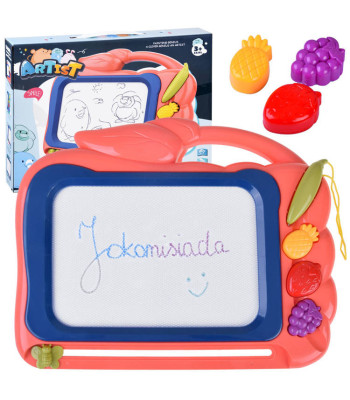 Spalvinga piešimo lenta su antspaudėliais