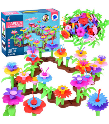 Kūrybiniai Žaisliniai Blokai Gėlių Darželis 104 vnt.