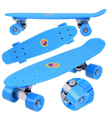 Deskorolka FISZKA vaikams iki 50kg MĖLYNA SP0575