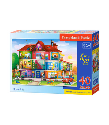 Puzzle 40 elementų MAXI Namų gyvenimas