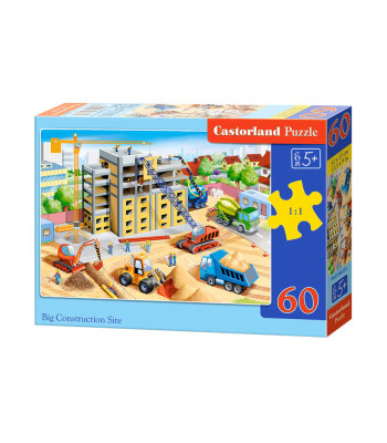 Didelė statybų aikštelė 60 dalių dėlionė