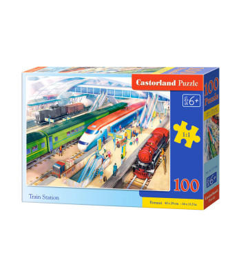 100 dalių dėlionė Train Station