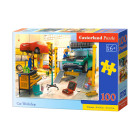 Dėlionė 100 dalių Automobilių dirbtuvės