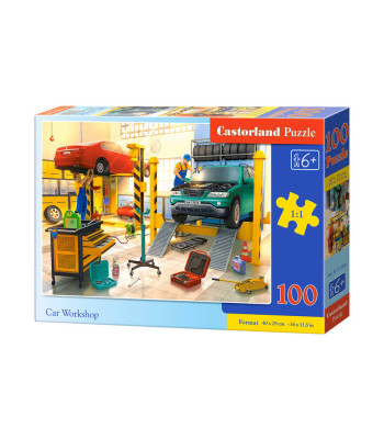 Dėlionė 100 dalių Automobilių dirbtuvės