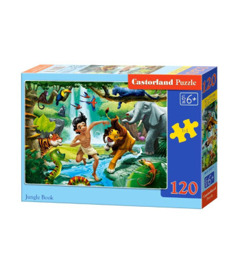 Puzzle 120 detalių Džiunglių knyga