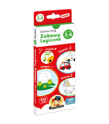 CzuCzu Knygelė Logikos užduotys 3-4 metų vaikams ZA4234