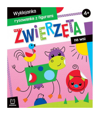 Gyvūnai kaime. Lipdukų ir piešimo knygelė 4+