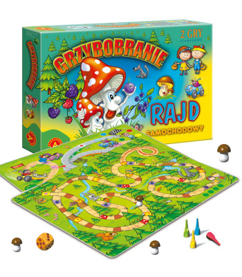 Alexander stalo žaidimas 2 viename Grybų Rinkimas & Ralio lenktynės GR0581