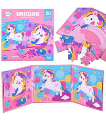 Magnetinių dėlionių knygelė Vienaragis 40