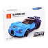 Techninės kaladėlės Sportinis automobilis Mėlynas 139 dalių su lipdukais ZA4288