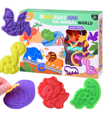 Dinozaurų plastilino rinkinys su formelėmis ZA4293