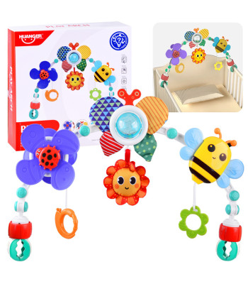 Spalvingas žaislų lankas vežimėliui ir foteliukui