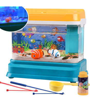 Interaktyvus Apšvietimas Akvariumo Lempa Su Magnetinėmis Žuvytėmis