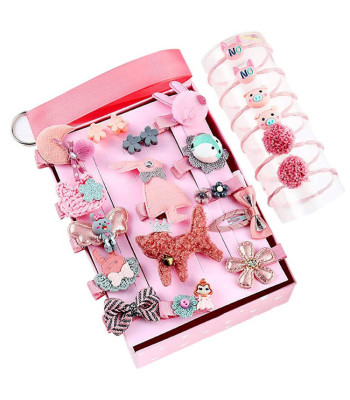 Mergaitės Plaukų Aksesuarų Rinkinys 24 vnt.