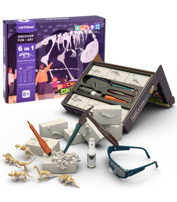 Dinozaurų Kasimo Rinkinys Tyranozauras Rex 6in1 ZA4393