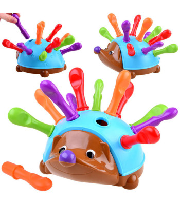 Edukacinis ežiukas su spalvotais spygliais sorteriu ZA4397