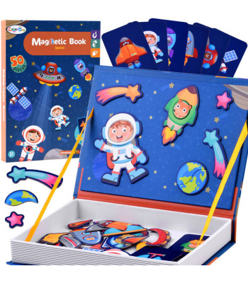 Magnetinė dėlionė „Kosmoso Ufo“ su 50 elementų