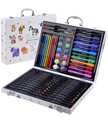 Didelis meninio piešimo rinkinys lagamine Gyvūnėliai AP0001