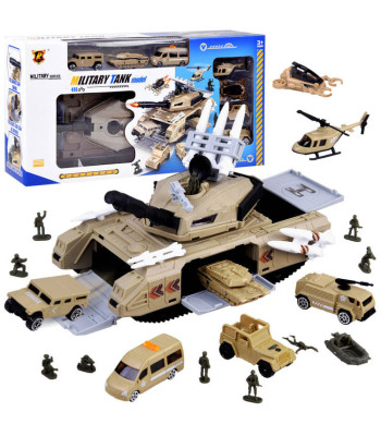 Tanko konteineris garažas Karo technikos žaislai kariams ZA4439