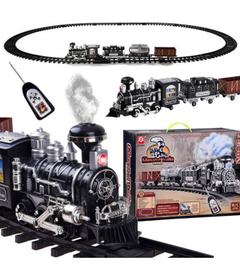 Lokomotyva su vagonais ir pultu RC0612