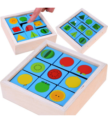 Edukaciniai mediniai kaladėlės