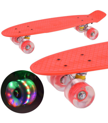 Deskorolka FISZKA Vaikams su LED Šviečiančiais Ratukais iki 50kg SP0715