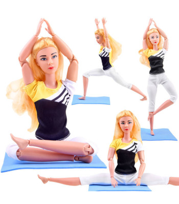 Lėlė gimnastė joga fitness 30cm ZA4460