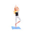 Lėlė gimnastė joga fitness 30cm ZA4460