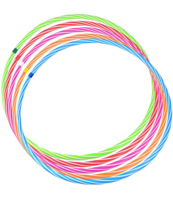 Spalvotas hula hop ratas vaikams, skersmuo 60 cm