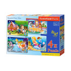 4-in-1 Dėlionė 8, 12, 15, 20 elementų - Gražios Pasakos