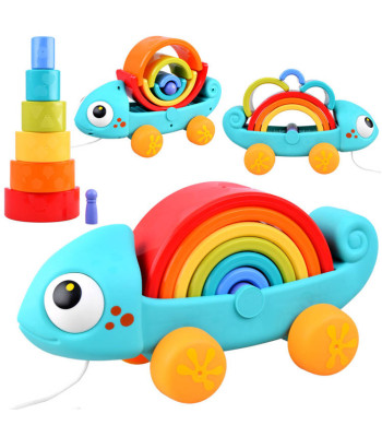 Spalvotas Chameleonas Montessori Dėlionė 18m+