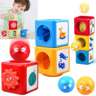 Kolorowa piramidė sorteris bokštas dėlionė ZA4538