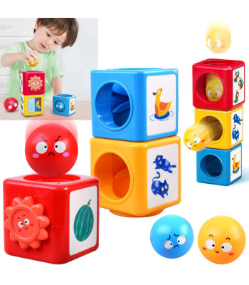 Kolorowa piramidė sorteris bokštas dėlionė ZA4538