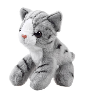 Pliušinis Katinas Sėdintis Katinėlis 13cm