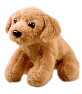 Pliušinis šuniukas sėdintis 13cm