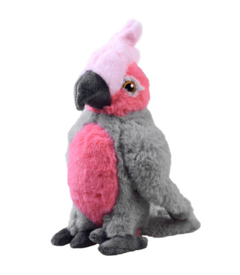 Pliušinė papūga rožinė kakadu 22 cm