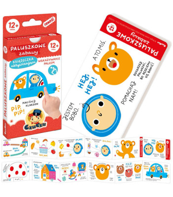 CzuCzu Pirštučių žaidimai knygelė 12m+ ZA4590