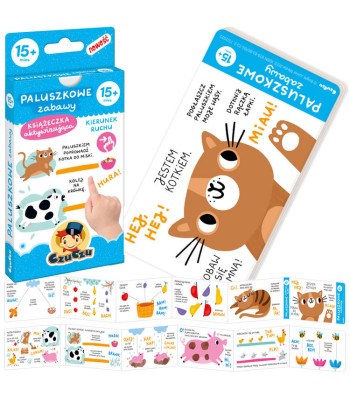 CzuCzu Paluszkowe žaidimai knygelė 15m+ ZA4591