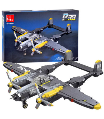 Techninės kaladėlės – karo lėktuvas P-38