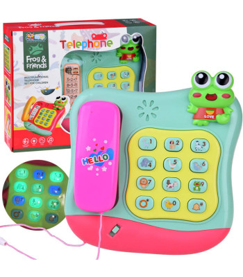 Vaikiškas muzikos telefonas su melodijomis ir švieselėmis ZA4625