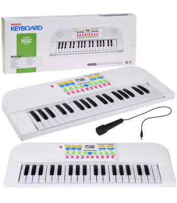 Organki mini klaviatūra žaislas vaikams 37 klavišai mikrofonas IN0160