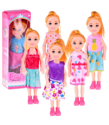 Žaislinė Lėlė Mini 13 cm su Suknele