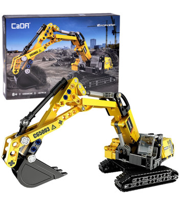 Konstravimo kaladėlių rinkinys KOPARKA – techninis modelis, 467 detalės