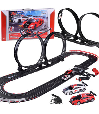 Elektrinis lenktynių trasa su dviem AUDI automobiliais 4,5m RC0619