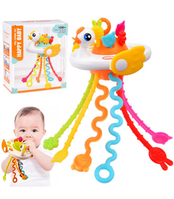 Sensorinis žaislas kramtukas gulbė - kūdikiui 10m+ ZA4640