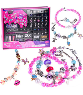 Apyrankių gamybos rinkinys su karoliukais ir pakabukais