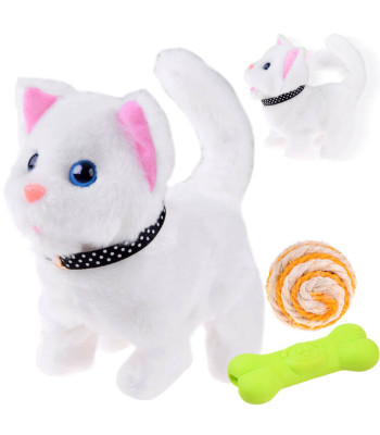 Baltas interaktyvus katinėlis