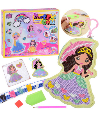 Kūrybinis deimantų lipdukų rinkinys su princese