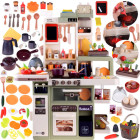 Realistinė didelė virtuvė 88el su garais, vandeniu, garso ir šviesos efektais