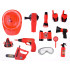 Didelis gaisrininko rinkinys su šalmu ir pjūklu 13 dalių gaisrinės žaislas ZA4698